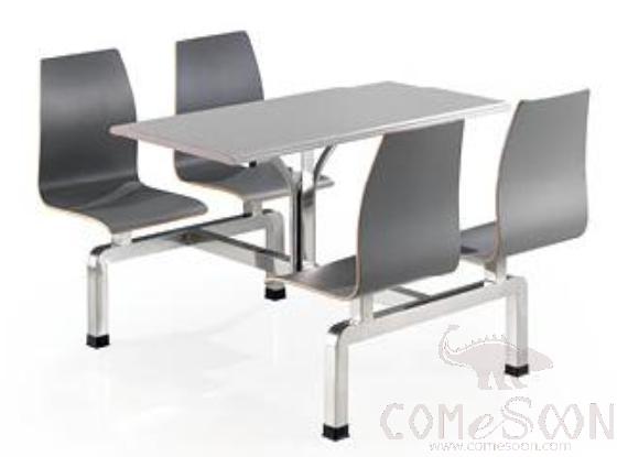 Canteen table &amp; chair-Steel frame 1200*1600*750mm