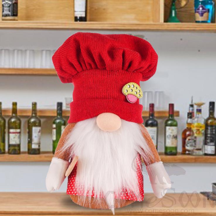 Chef Rudolph Doll-Male,PP Cotton + Gravel,H25 cm