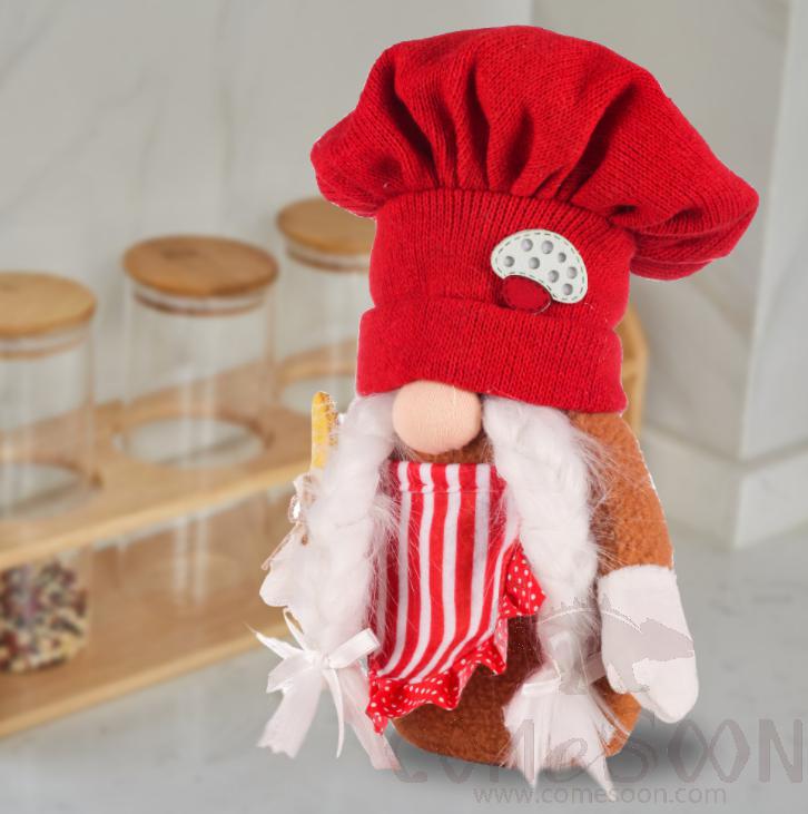 Chef Rudolph Doll-Female,PP Cotton + Gravel,H25 cm