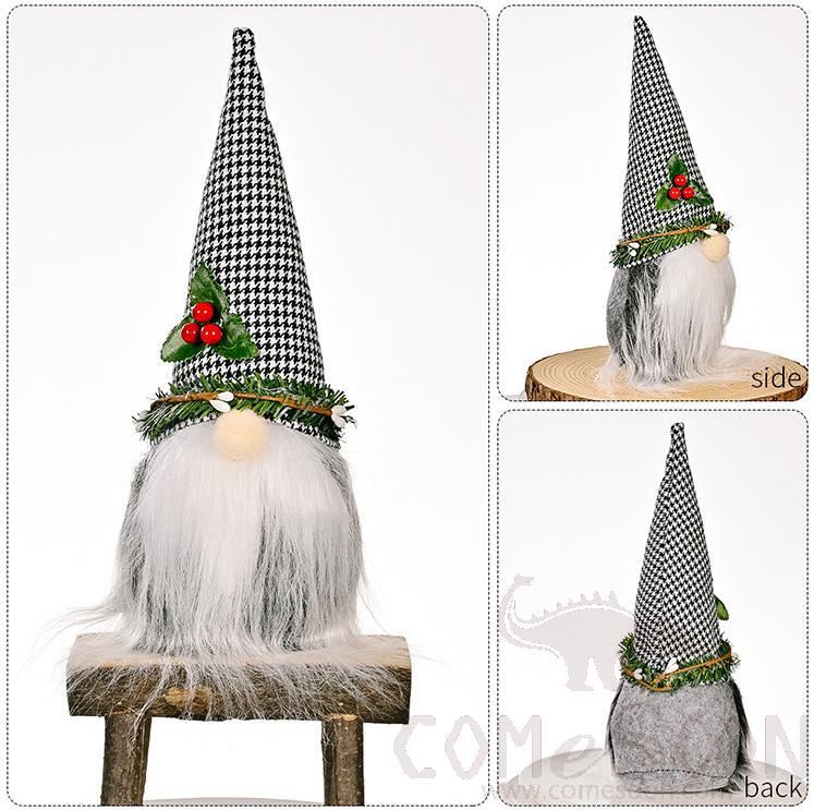 Faceless Doll-Grey,PP Cotton + Paper,H24 cm