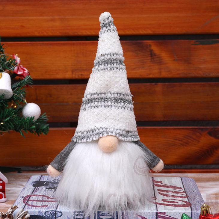 Shining Faceless Doll-Grey,Cloth art,H28 cm