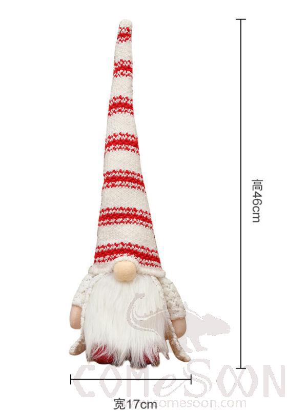 Shining Faceless Doll-White,Cloth art,H46 cm