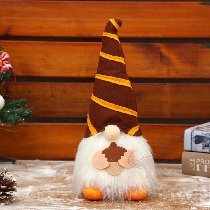Shining Faceless Doll-Chestnut,Cloth art,H31 cm