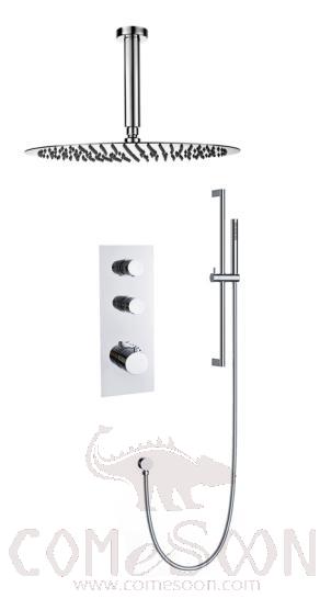 Concealed thermostatic
rain shower