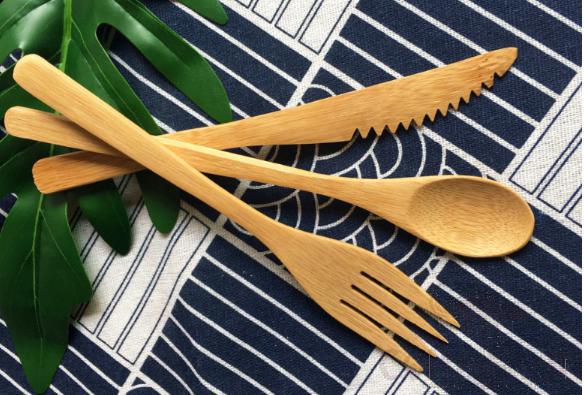 Disposable Bamboo Cutlery 3pcs/set
