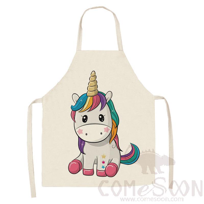 Unicorn Apron ，Linen，55*68cm
