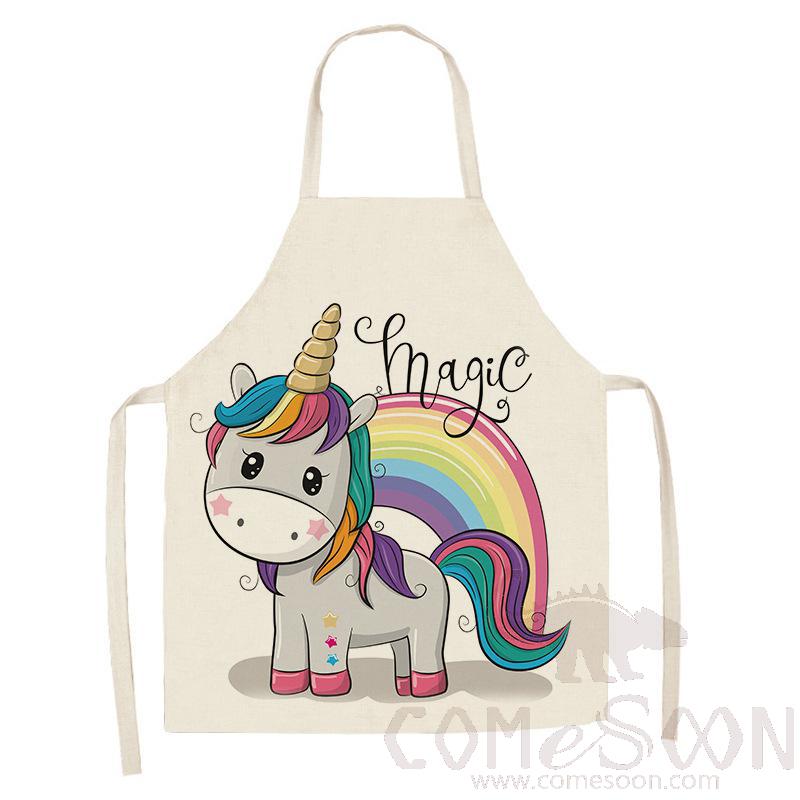 Unicorn Apron ，Linen，55*68cm