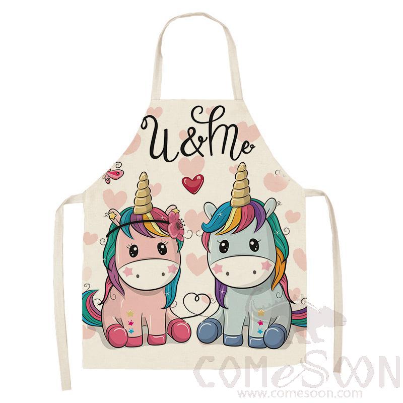 Unicorn Apron ，Linen，55*68cm