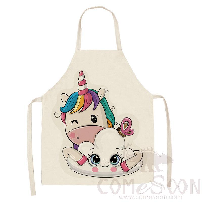 Unicorn Apron ，Linen，55*68cm