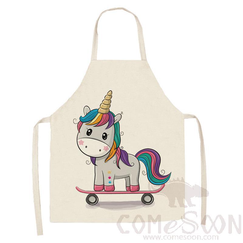 Unicorn Apron ，Linen，55*68cm
