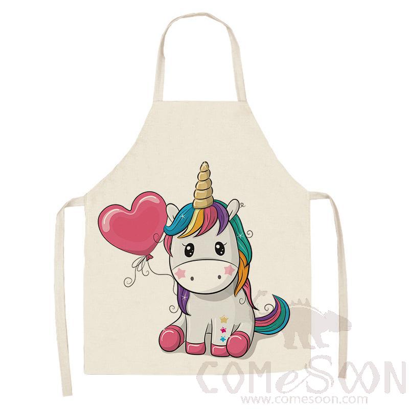 Unicorn Apron ，Linen，55*68cm