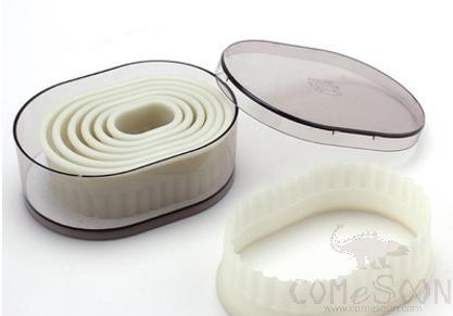 7 pcs set Oval Cutting W/Serrated Pattern