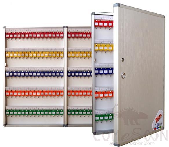 150 position wall mounted key storage management box