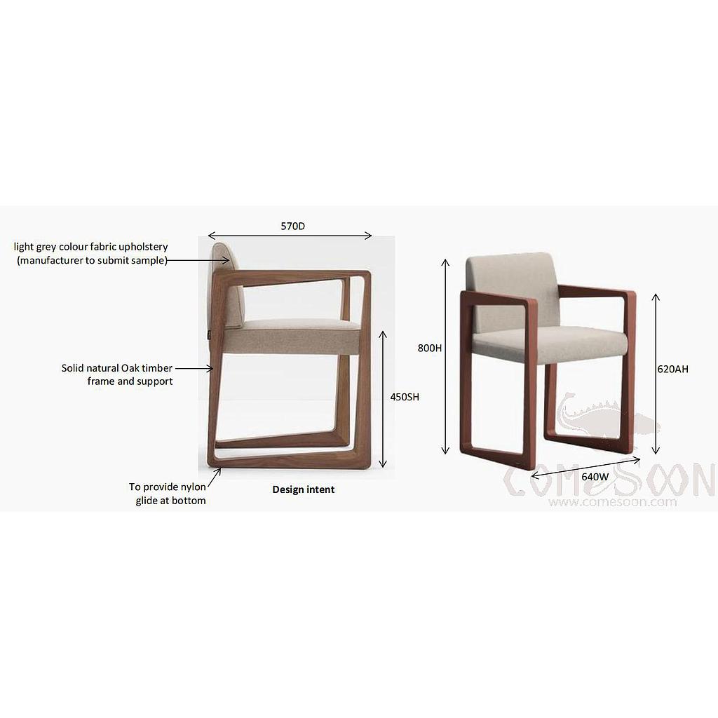 Dining sofa chair (customized product) -64*57*80cm