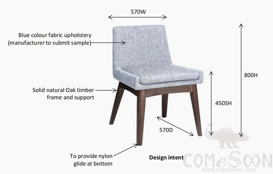 Dining chair (customized product) -57*57*80cm