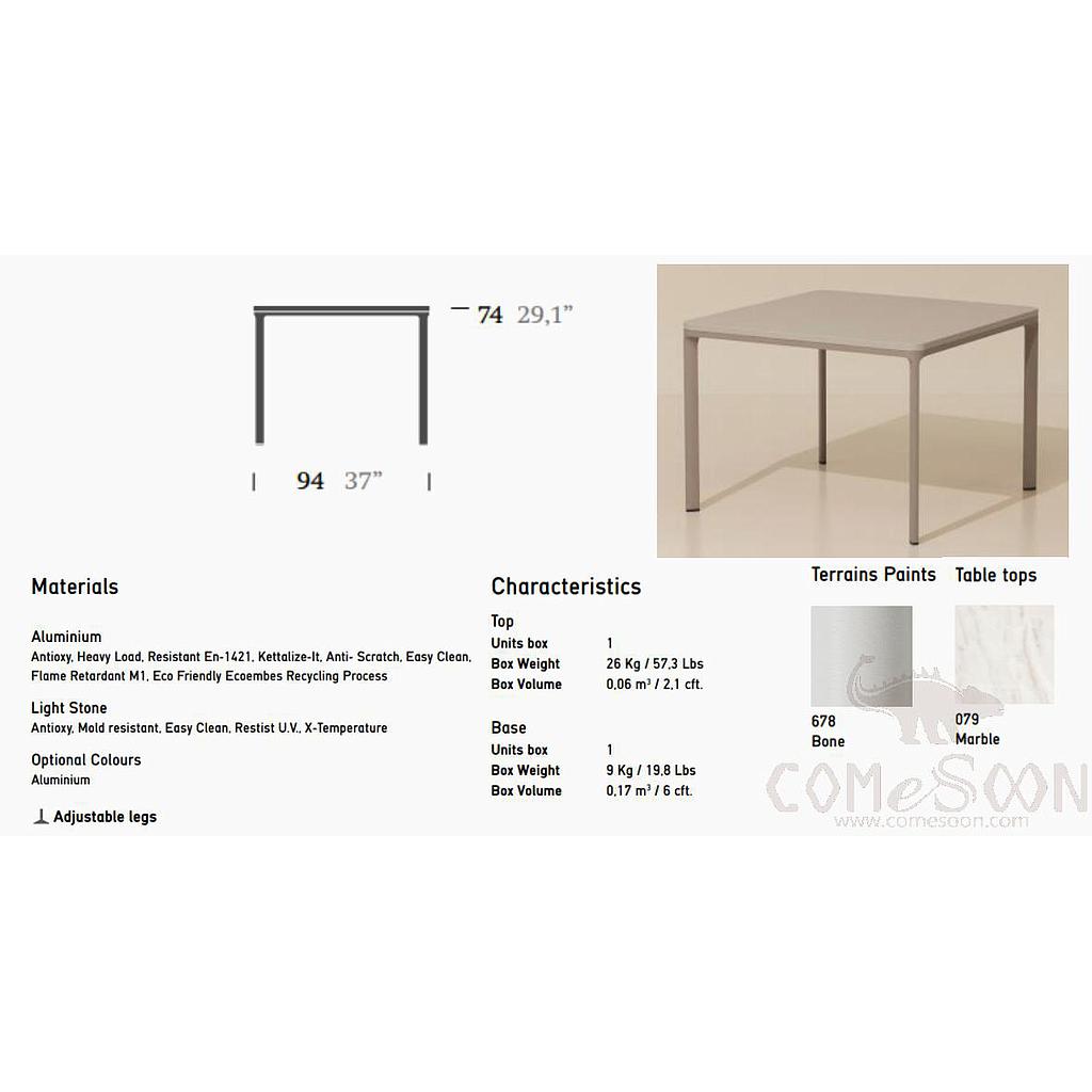 Outdoor dining table (customized product)-94*94*74cm