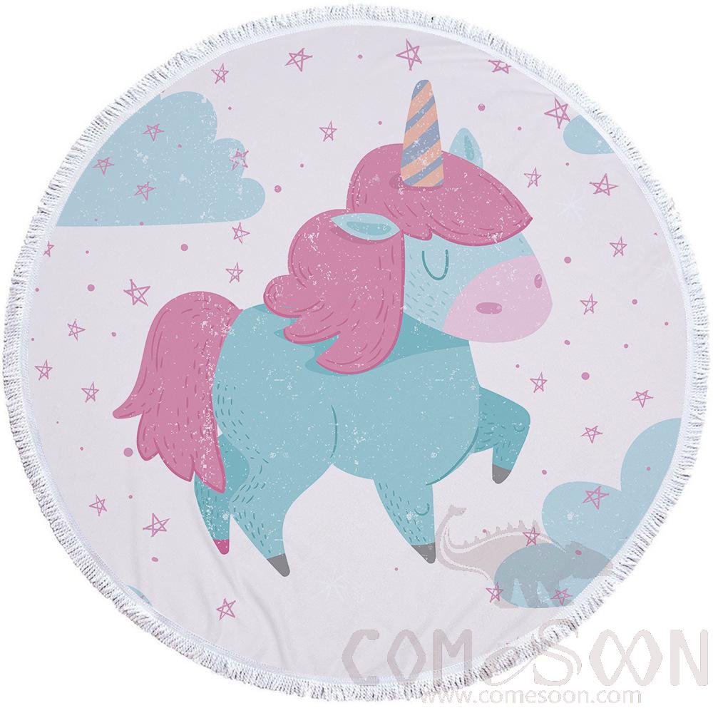 Cartoon Microfiber Beach Towel，Microfiber，150*150cm