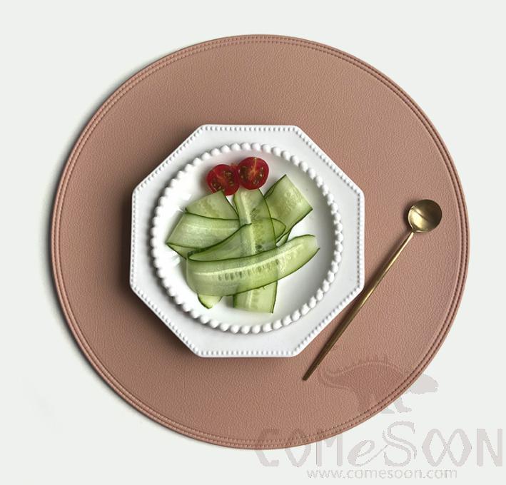 PU Placemat-D38 CM , Table Mat