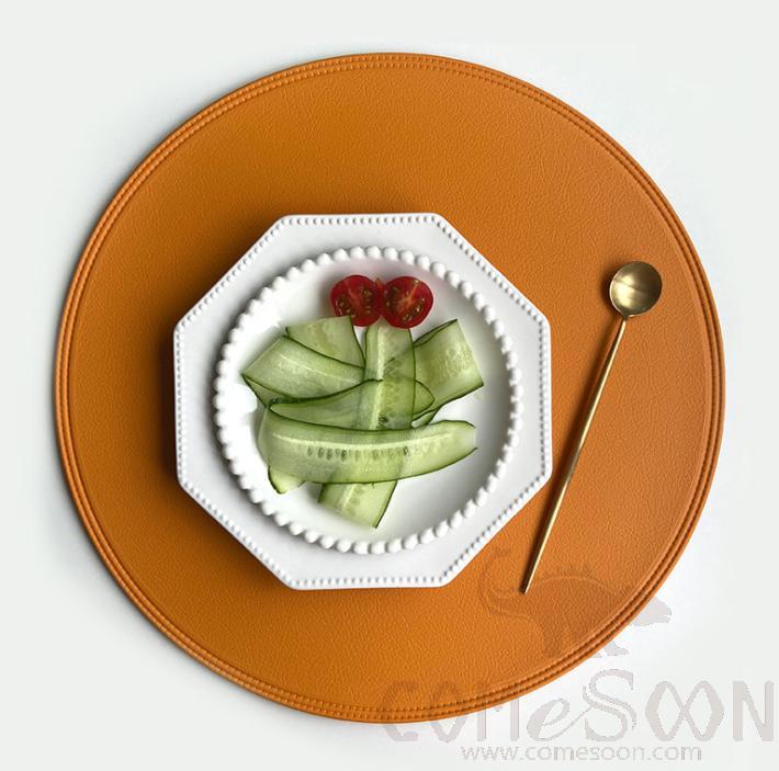 PU Placemat-D38 CM , Table Mat