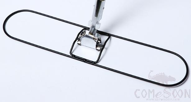 Iron frame mop clip - stainless steel - 98cm
