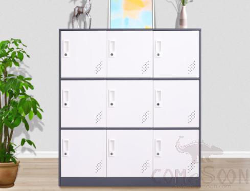 Cold rolled steel cabinet-nine doors
