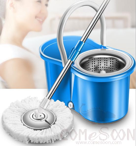 Mop - Mop bucket - rotary mop - plastic basket - ordinary rod - plastic tray