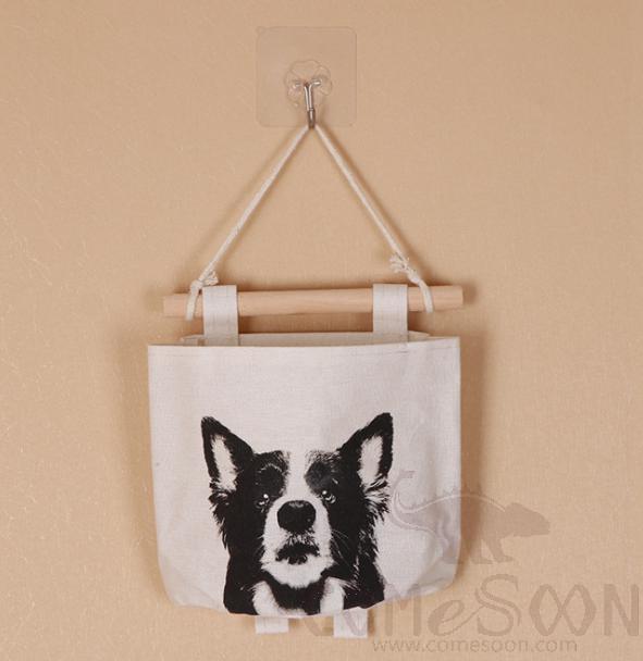 Linen Hanging Storage Bag-L18*H15 CM