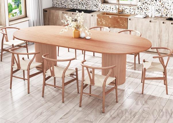 All solid wood dining table-180*80*75cm