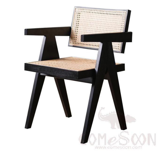 Real rattan solid wood lounge chair-54*54*80cm