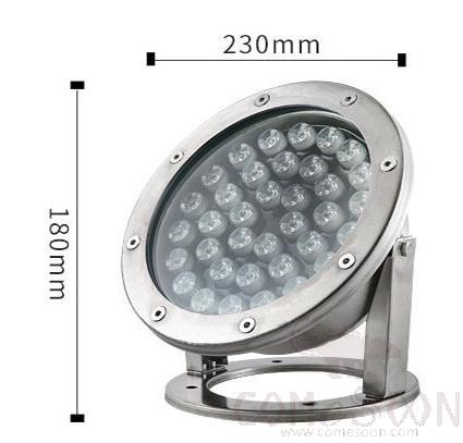 RGB Underwater Light-36WW230*H180 mm