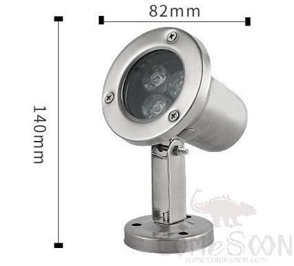 1 Color Underwater Light-3WW82*H140 mm