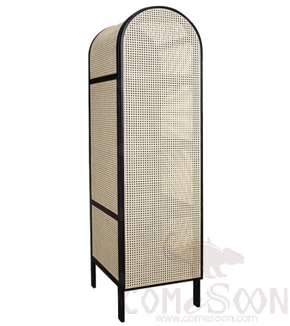 Woven rattan solid wood wardrobe-50*55*200cm