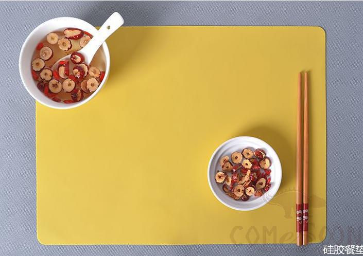 Silicon placemats-Yellow , Table Mat