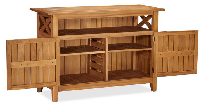 Outdoor solid wood cabinet-120*50*96cm