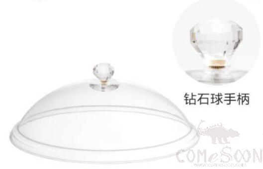 PC 14 Inch Oval Food Cover  (Plus Handle)