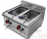 2-Tank 2-Basket Gas Fryer, Dimension:L616*W610*H430mm, Capacity:16L