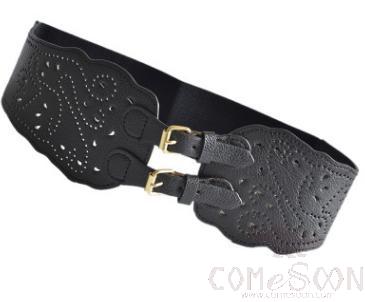 Belt-imitation leather+elastic band