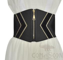 Belt-imitation leather+elastic band