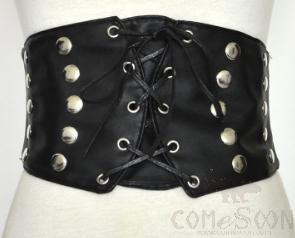 Belt-imitation leather+metal