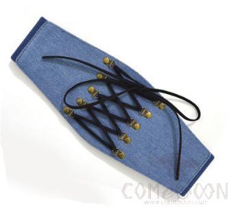 Belt-denim canvas+metal