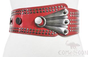 Belt-imitation leather+metal