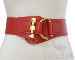 Belt-imitation leather, elastic band, metal