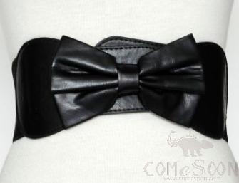 Belt-imitation leather, elastic band, metal
