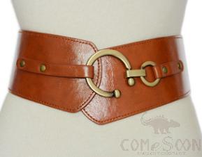Belt-imitation leather, metal