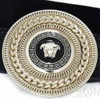 Belt-elastic band, metal, PU leather