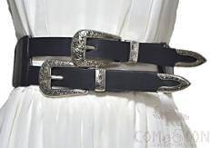 Belt-imitation leather, elastic band, alloy