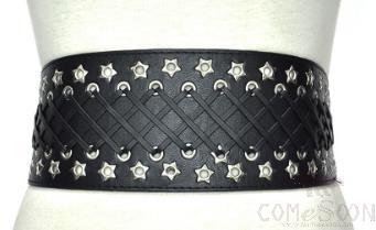 Belt-PU leather, metal