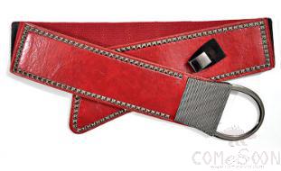 Belt-imitation leather, metal