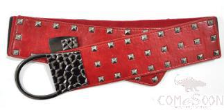Belt-imitation leather, metal