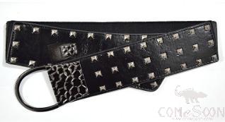 Belt-imitation leather, metal